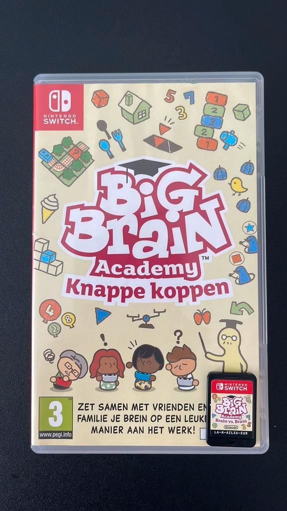 Big Brain academy Knappe koppen, Spelcomputers en Games, Games | Nintendo Switch, Zo goed als nieuw, Puzzel en Educatief, 3 spelers of meer