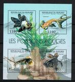BURUNDI 2012 PF GETAND BLOK VISSEN FISHES GOUDVIS 1, Ophalen of Verzenden, Postfris, Dier of Natuur