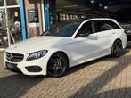 Mercedes-Benz C-klasse Estate 180 AMG 2017 AUT PANO LEER NAP, Auto's, Automaat, Achterwielaandrijving, Wit, 750 kg