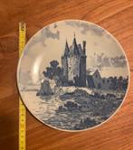 Decoratief Delfst blauw bordje met kasteel, Antiek en Kunst, Antiek | Wandborden en Tegels, Ophalen of Verzenden