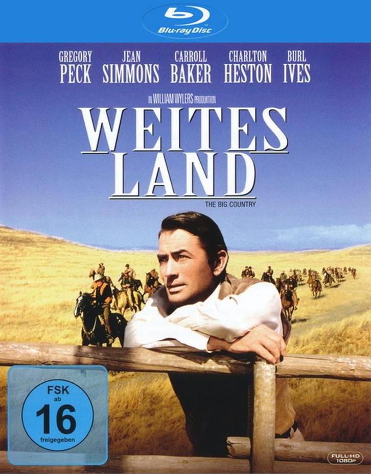 Blu-ray: The Big Country (1958, Gregory Peck), Cd's en Dvd's, Blu-ray, Zo goed als nieuw, Klassiekers, Ophalen of Verzenden