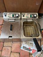 Dubbele zware 2x10L frituurpan, 4 liter of meer, Ophalen, Gebruikt, Uitneembare binnenpan