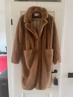Oversized fake fur bont jas bruin Na-kd 36/38, Ophalen of Verzenden, Zo goed als nieuw, Maat 36 (S), Bruin