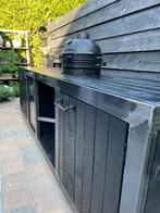Buitenkeuken kamado meubel tuin staal hout bar bbq koelkast, Nieuw, Ophalen of Verzenden