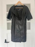 * Zwarte Lederen / Leren Jurk - GOOSECRAFT * Mt. S * ZGAN *, Maat 38/40 (M), Goosecraft, Zwart, Ophalen of Verzenden