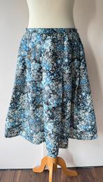 Vintage zomer rok midi bloemetjes 36 38 blauw grijs wit, Kleding | Dames, Blauw, Geen, Ophalen of Verzenden, Zo goed als nieuw