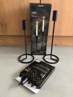 Kandelaars en kaarsen, Ophalen, 25 tot 50 cm, Zwart, Nieuw