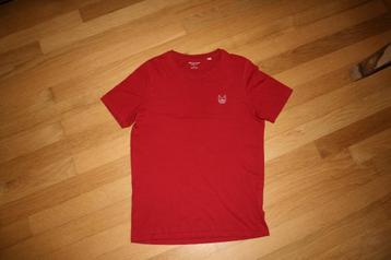JACK&JONES net rood heren t-shirt mt. M beschikbaar voor biedingen