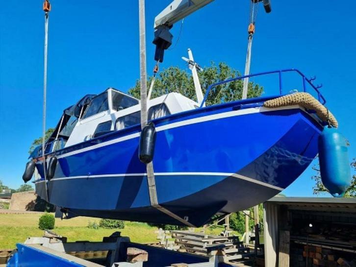Motorboot Doerak 700 ok, Watersport en Boten, Motorboten en Motorjachten, Gebruikt, Staal, 6 tot 9 meter, Diesel, Binnenboordmotor