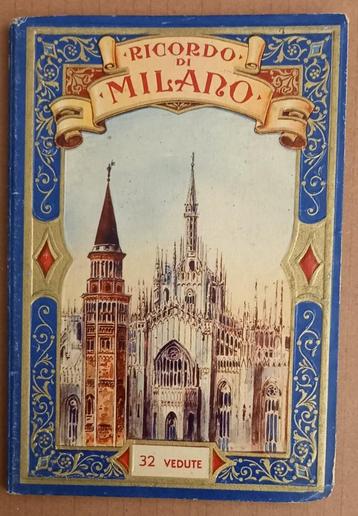 11573 Ricordo di Milano 32 Vedute Leporello Milaan Italië beschikbaar voor biedingen