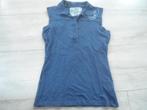 Replay; Mouwloos polo-shirt; maat M, Kleding | Dames, Replay, Blauw, Maat 38/40 (M), Zonder mouw