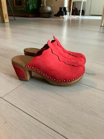 Jan Jansen Women Wannabe Wood Red klompjes maat 38 beschikbaar voor biedingen