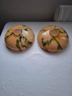 2 artdeco glazen lampenkappen, Antiek en Kunst, Antiek | Lampen, Ophalen of Verzenden