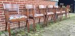 6 kersenhout eetkamer armstoelen Jugendstil, Ophalen