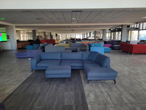 XOOON Hoekbank plofbank donkerblauw 330x225 | BEZORGEN, Huis en Inrichting, Banken | Bankstellen, Zo goed als nieuw, Hoekbank