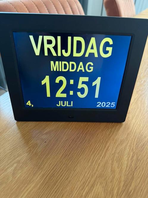 Digitale dementie klok, Witgoed en Apparatuur, Wekkers, Zo goed als nieuw, Ophalen