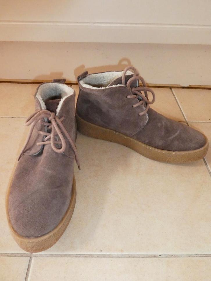 Royal Republiq maat 40 heren veterschoenen bont bruin taupe, Kleding | Heren, Schoenen, Zo goed als nieuw, Boots, Bruin, Verzenden