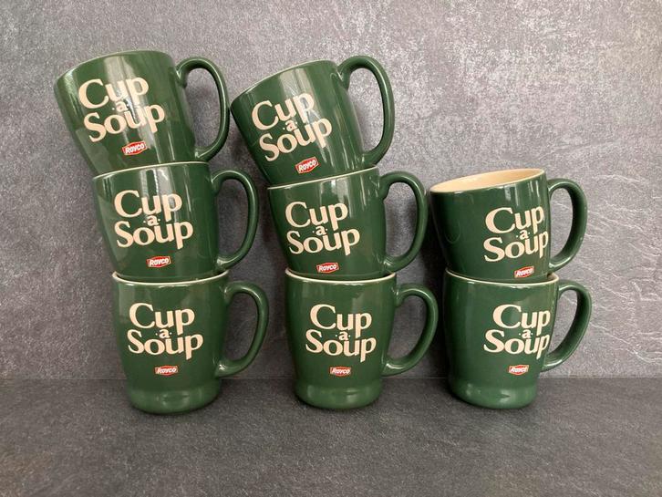 8 Royco Cup-a -Soup mokken / bekers, 9,5 cm hoog, Huis en Inrichting, Keuken | Servies, Zo goed als nieuw, Ophalen of Verzenden