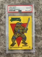 1989 Topps Teenage Mutant Ninja Turtles Leonardo PSA10, Hobby en Vrije tijd, Sticker, Ophalen of Verzenden, Zo goed als nieuw