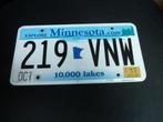 Kentekenplaat licenseplate Minnesota no. 4 USA, Verzamelen, Auto's, Gebruikt, Ophalen of Verzenden