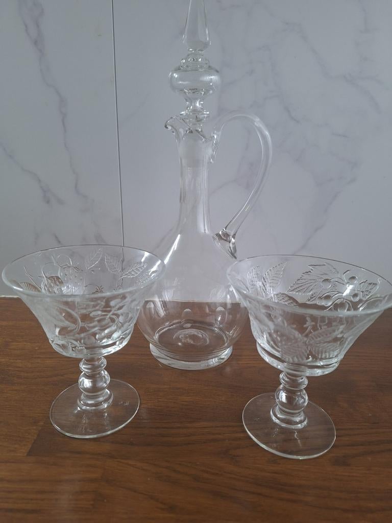 Glazen karaf, Antiek en Kunst, Antiek | Glas en Kristal, Ophalen