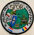 298 Squadron - missie patch - NL-HeliDet-Split 2002, Ophalen of Verzenden, Zo goed als nieuw, Patch, Badge of Embleem