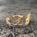 14k gouden ring kroon model, Sieraden, Tassen en Uiterlijk, Ringen, Ophalen of Verzenden