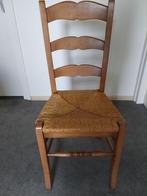 Eiken houten stoelen met rieten zitting. Landelijk, Huis en Inrichting, Stoelen, Ophalen, Gebruikt, Bruin, Landelijk
