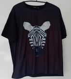 Shirt,nieuw,XXLzwart,wit,zebra,feest,colbert,Tshirt,, Verzenden, Nieuw, Zwart, Shirt of Top
