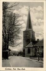 Lunteren ned Herv Kerk bij Hotel De Pelikaan, Ophalen of Verzenden, 1940 tot 1960, Ongelopen, Gelderland