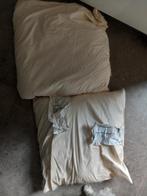 IKEA Fjädrar kussen 50x50, Ophalen of Verzenden, Gebruikt, Beige, Vierkant