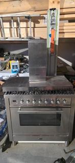 Boretti VT96IX Fornuis met Smeg Afzuigkap, Ophalen, Gebruikt, 60 cm of meer, Energieklasse A of zuiniger