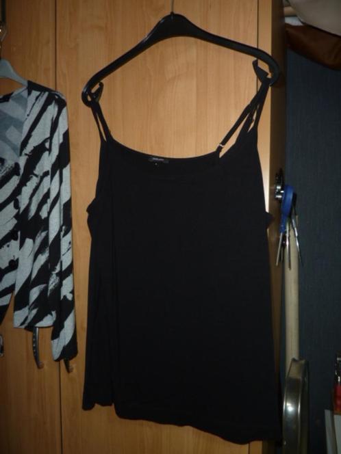 Claudia strator pikzwarte spaghettiband hemdjes nieuw mt 46, Kleding | Dames, Tops, Nieuw, Maat 46/48 (XL) of groter, Zonder mouw