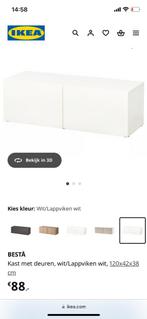 Ikea Besta kast met Lappviken witte deur, Ophalen of Verzenden, Gebruikt, 25 tot 50 cm, Minder dan 100 cm