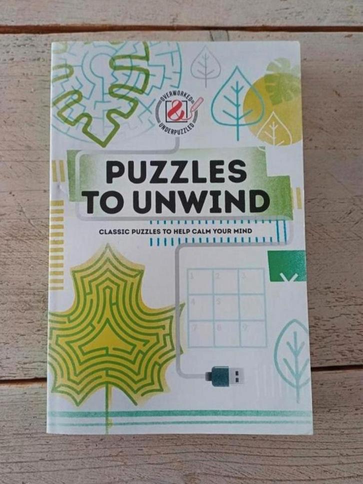 Puzzles to unwind **NIEUW**, Hobby en Vrije tijd, Denksport en Puzzels, Zo goed als nieuw, Puzzelboek, Ophalen of Verzenden