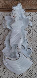 Wit porseleinen wijwater bakje engel, Antiek en Kunst, Ophalen of Verzenden