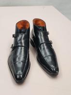 Santoni double monk boots, Zwart, Boots, Ophalen of Verzenden, Santoni
