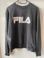 Zwarte Vintage FILA Sweater met Witte Sweater, Fila, Maat 42/44 (L), Ophalen of Verzenden, Zo goed als nieuw