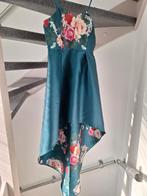 Groene jurk met bloemenprint - Maat 38-40, Kleding | Dames, Jurken, Maat 38/40 (M), Ophalen of Verzenden, Boven de knie, Groen