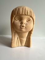 Vintage Stone Art Belgium Meisjeshoofd Sculptuur, Antiek en Kunst, Kunst | Beelden en Houtsnijwerken, Ophalen of Verzenden