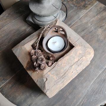 Houten Poer met Jaarringen - Sfeervol! beschikbaar voor biedingen