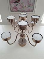 Roestvrijstalen kandelaar voor waxinelichtjes, Huis en Inrichting, Woonaccessoires | Kandelaars en Kaarsen, Gebruikt, Ophalen of Verzenden