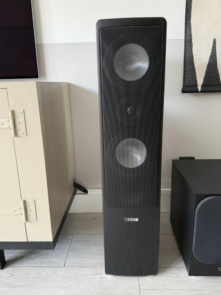 Canton Ergo 670DC Zwart, Audio, Tv en Foto, Luidsprekers, Gebruikt, Front, Rear of Stereo speakers, 120 watt of meer, Overige merken