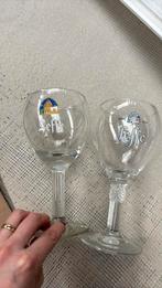 4 Leffe glazen 0,33, Ophalen of Verzenden, Gebruikt, Bierglas