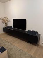 Tv meubel ikea besta zwart bruin 240 cm of 3 meter, Huis en Inrichting, Kasten | Televisiemeubels, Ophalen, Zo goed als nieuw