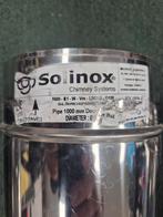 Solinox dubbelwandige kachelpijp 3 stuks van 1Meter, Huis en Inrichting, Kachels, Ophalen, Hout, Inbouw, Houtkachel