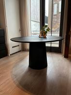 Ronde tafel zwart 130cm, Ophalen, 100 tot 150 cm, 150 tot 200 cm, Rond