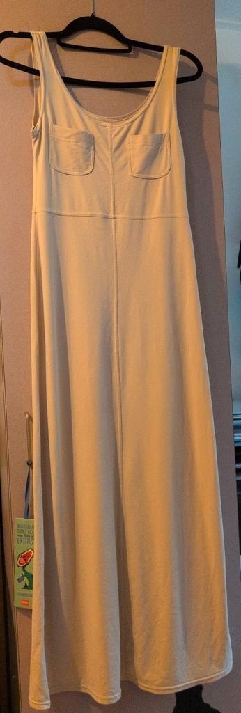 Jurk stretch zacht geel/beige achtig (onesize), Kleding | Dames, Jurken, Zo goed als nieuw, Maat 38/40 (M), Geel, Boven de knie