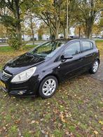 Opel Corsa 1.4 16V 5D 2007 Zwart, Auto's, Voorwielaandrijving, 1063 kg, 4 cilinders, Zwart
