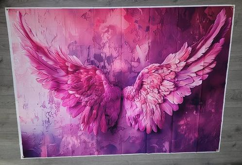 Roze engel vleugels fotodoek ~ NH9005, Hobby en Vrije tijd, Feestartikelen, Zo goed als nieuw, Versiering, Verjaardag, Ophalen of Verzenden